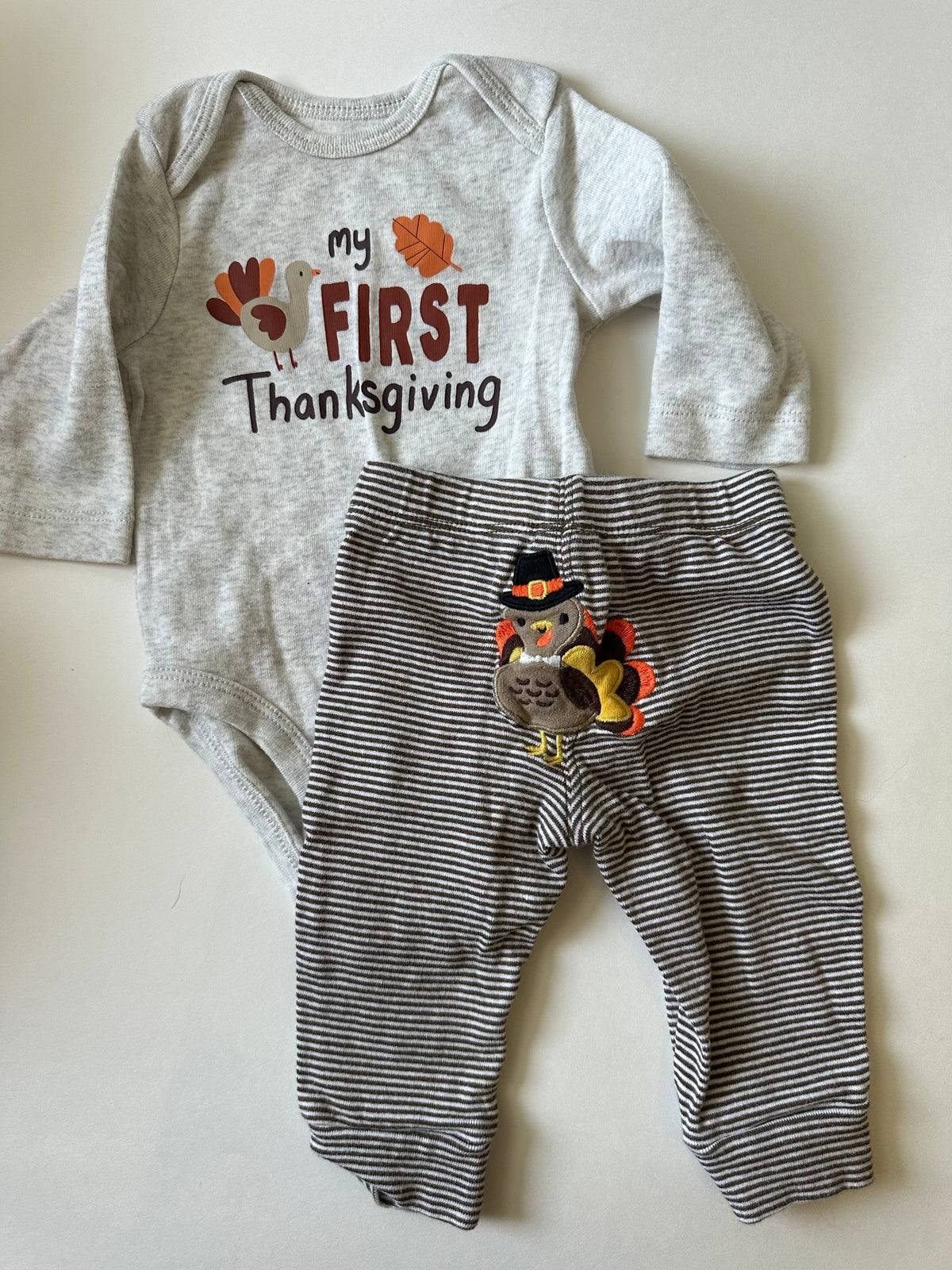 Seller 182. My first thanksgiving outfit. 3 months
