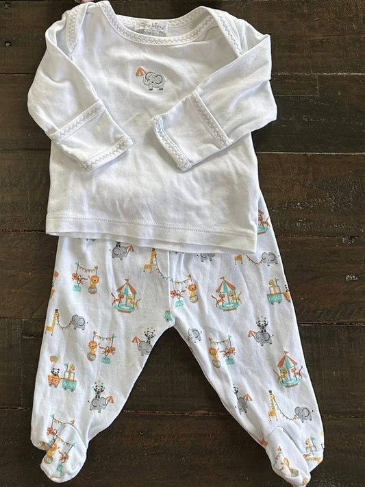 Seller 17 Kissy Kissy Animal Circus Long Sleeve & Pant Set Unisex Size Newborn