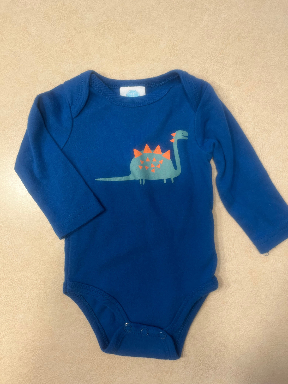 #200 Baby on Board Dinosaur Onesie Boys 0-3m