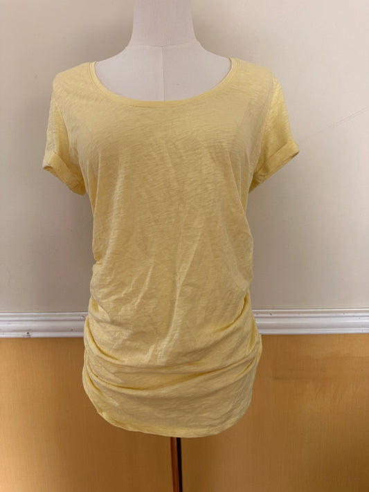 #163 Motherhood Maternity Yellow T-Shirt - size M - EUC