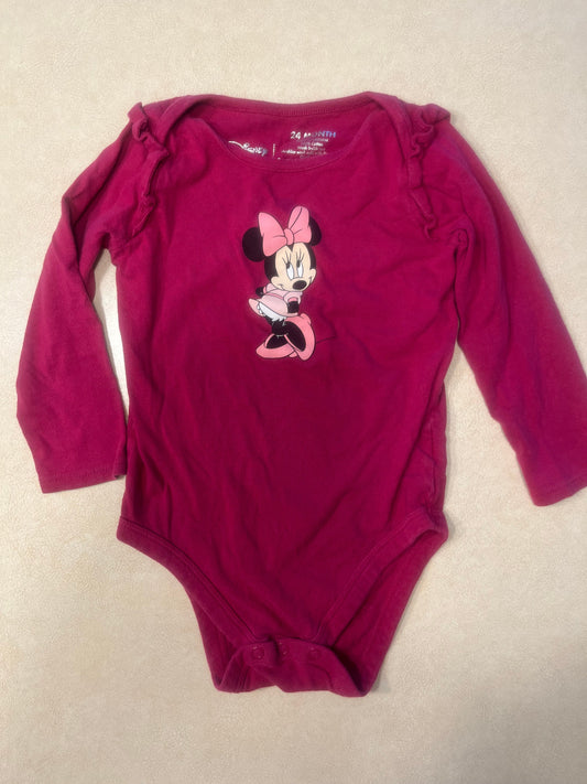 #200 Disney Minnie Bodysuit Girls 24m