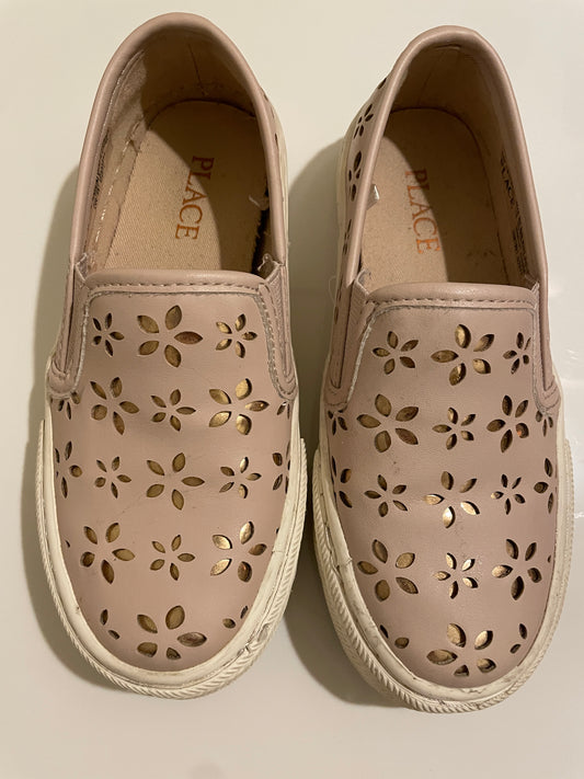 Children’s Place Pink/Rose Gold Slip On Sneakers Size 12