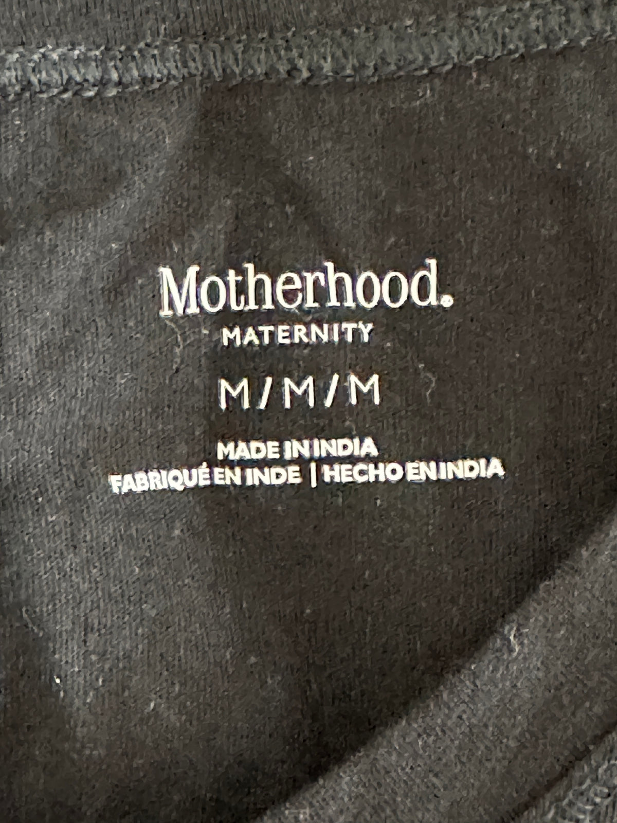 #163 Motherhood Maternity Black T-Shirt - size M - EUC