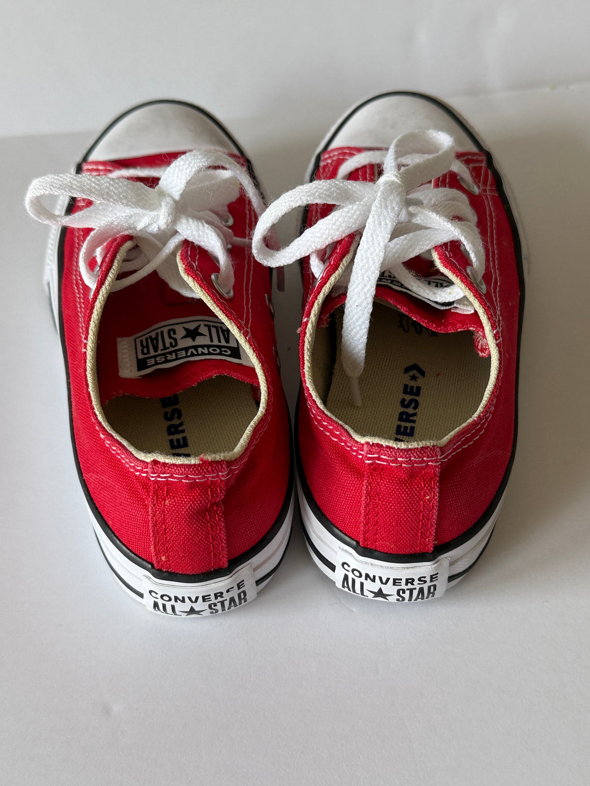 Seller 156_Converse Girls size 13.5 in Red