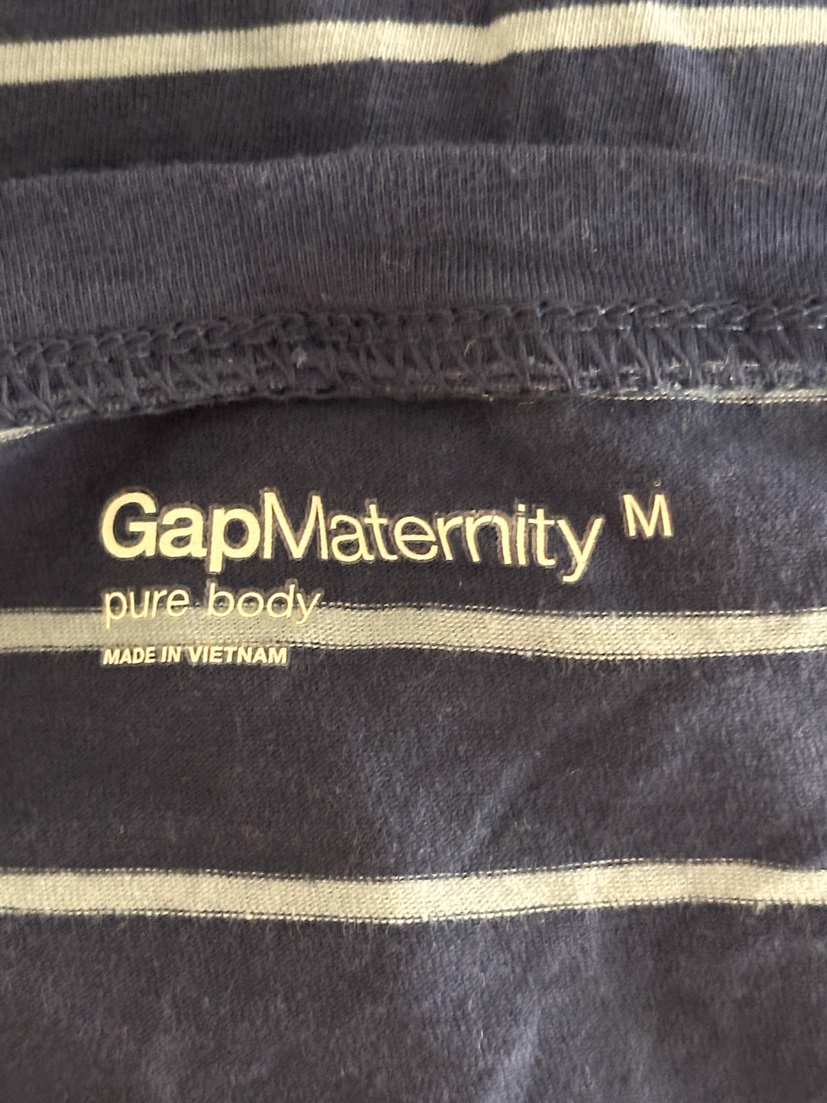 #163 GapMaternity Pure Body Striped Shirt - size M - EUC