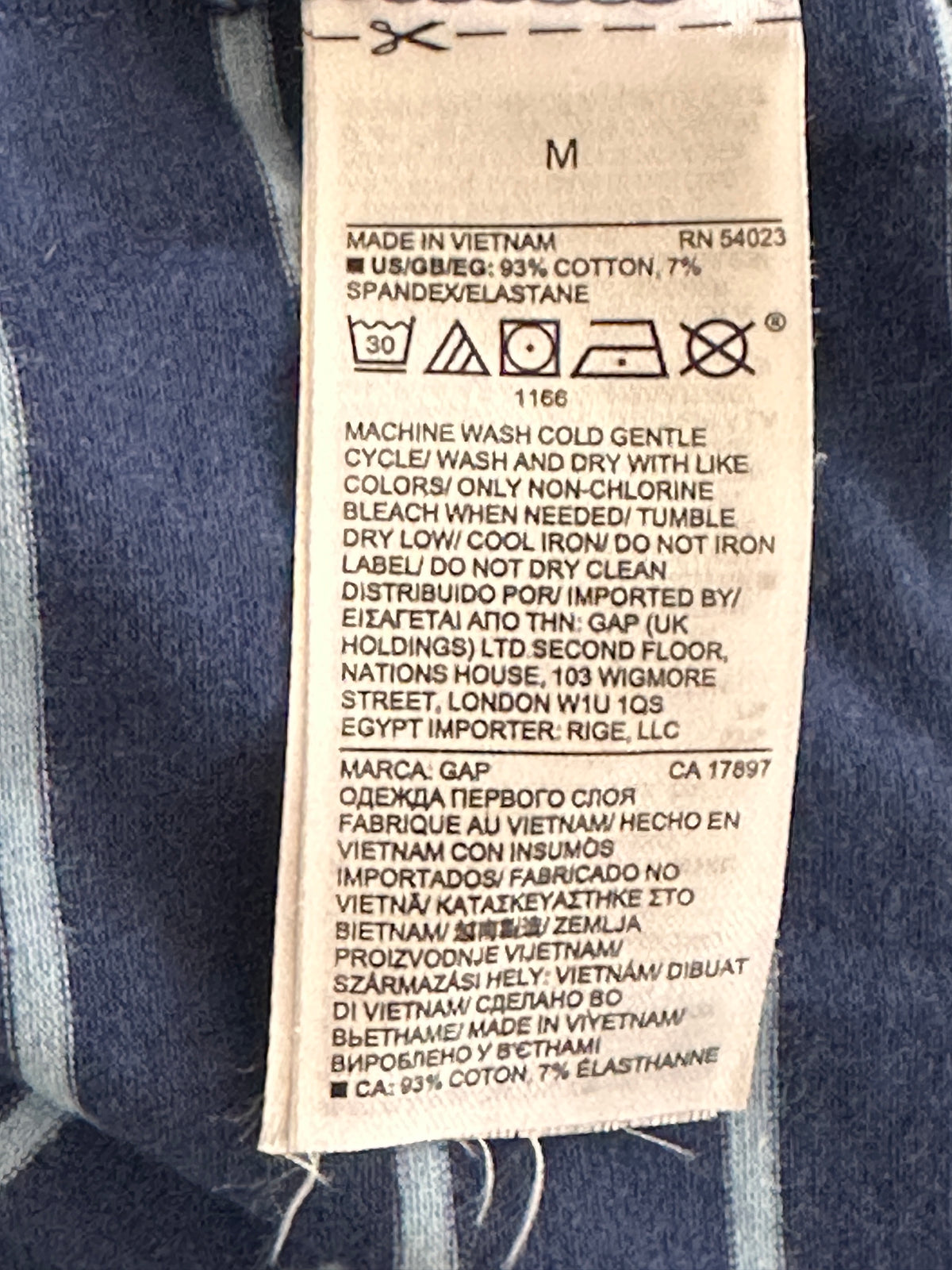 #163 GapMaternity Pure Body Striped Shirt - size M - EUC