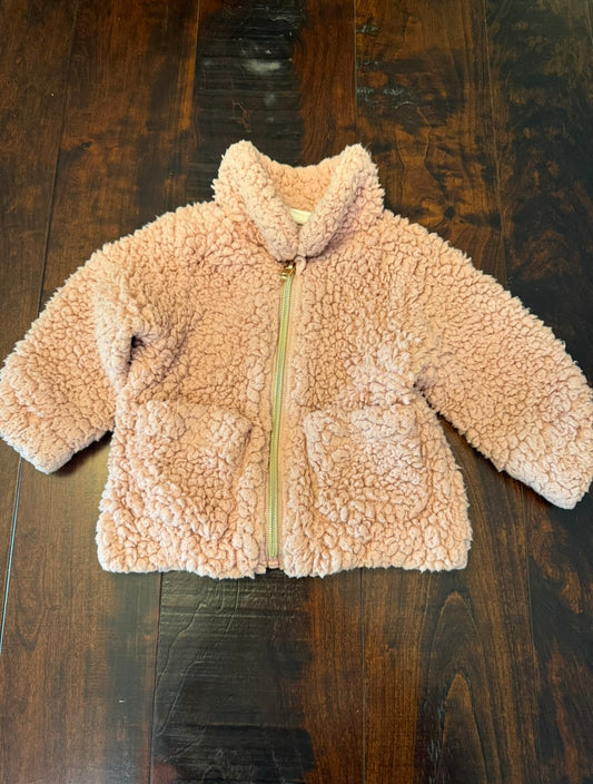 #83 H&M Pink Sherpa Jacket - Infant 6-9 Month