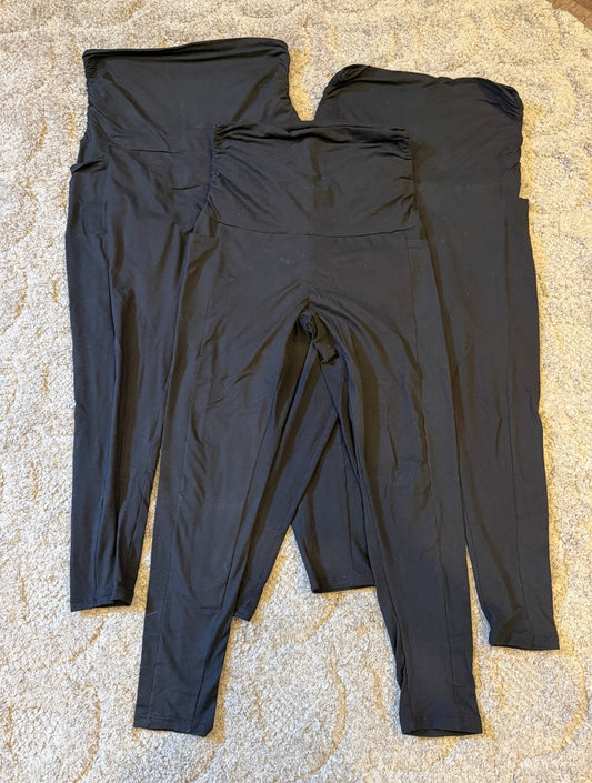 16 - 3 Pack Amazon Maternity Leggings - Large