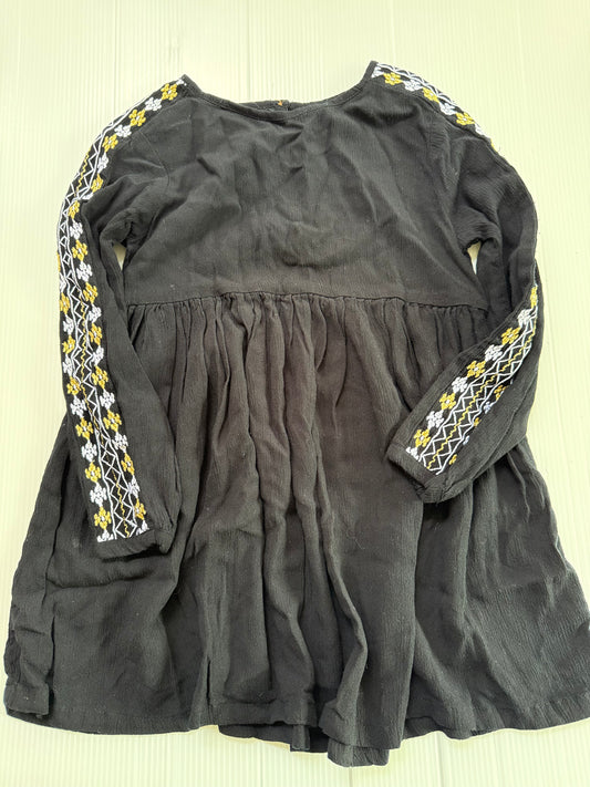 #167 Old Navy Girls Black Gauze Dress - 4T
