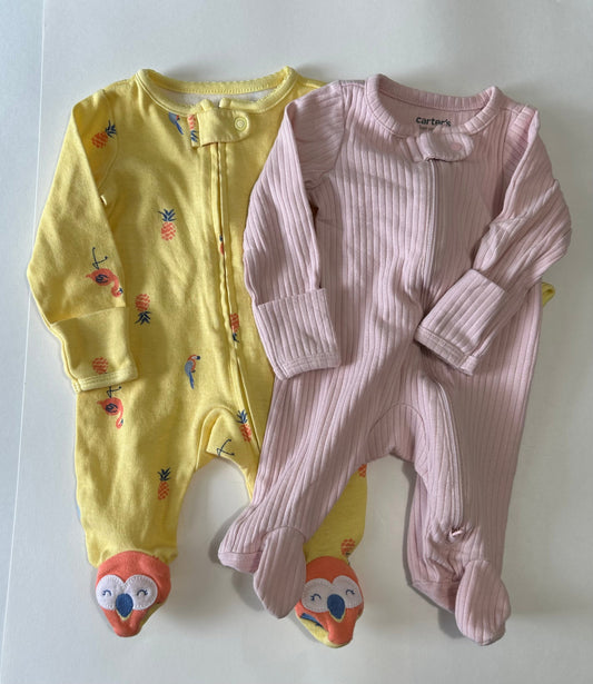 Seller 182. Newborn zip up sleepers.