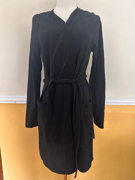 #163 Old Navy Maternity Black Belted Cardigan - size M - EUC