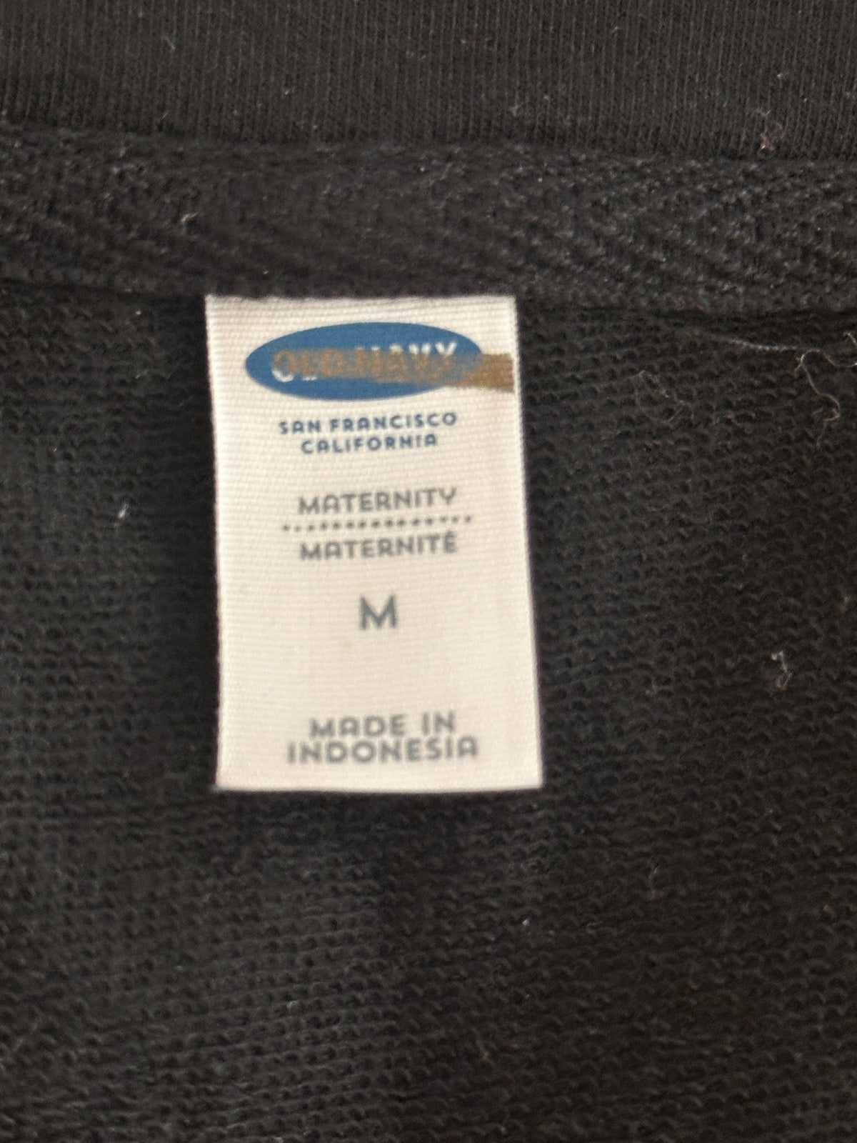 #163 Old Navy Maternity Black Belted Cardigan - size M - EUC
