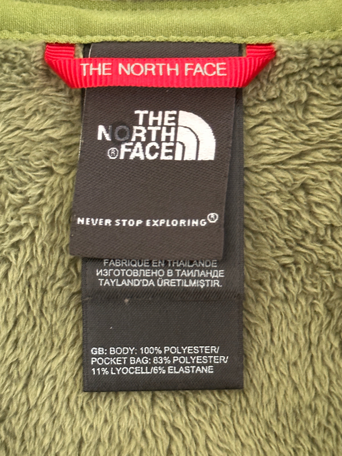 #163 North Face Green Fleece Vest - Women's M - EUC