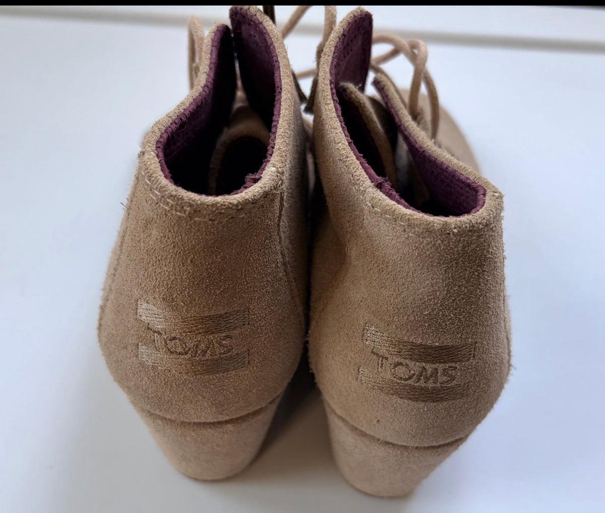 #35 Toms suede booties women 6.5