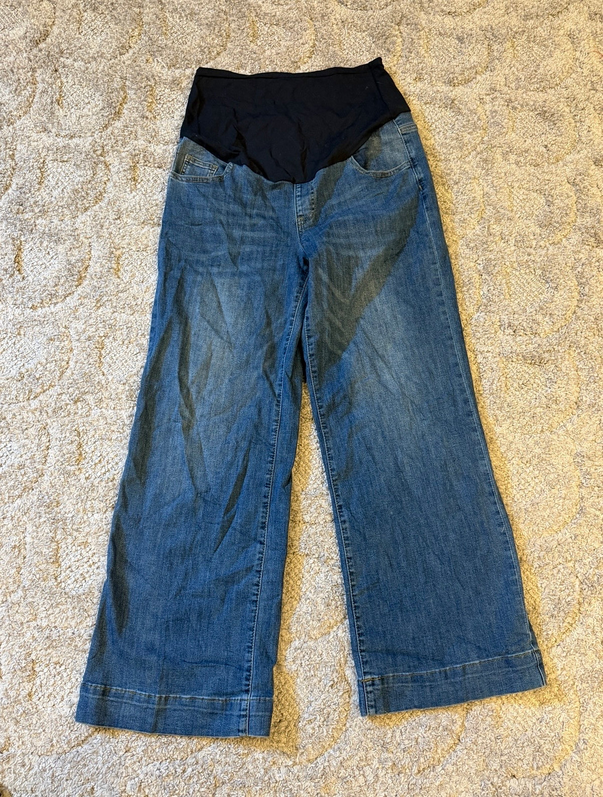 16 - Amazon Wide Leg Maternity Jeans - Large