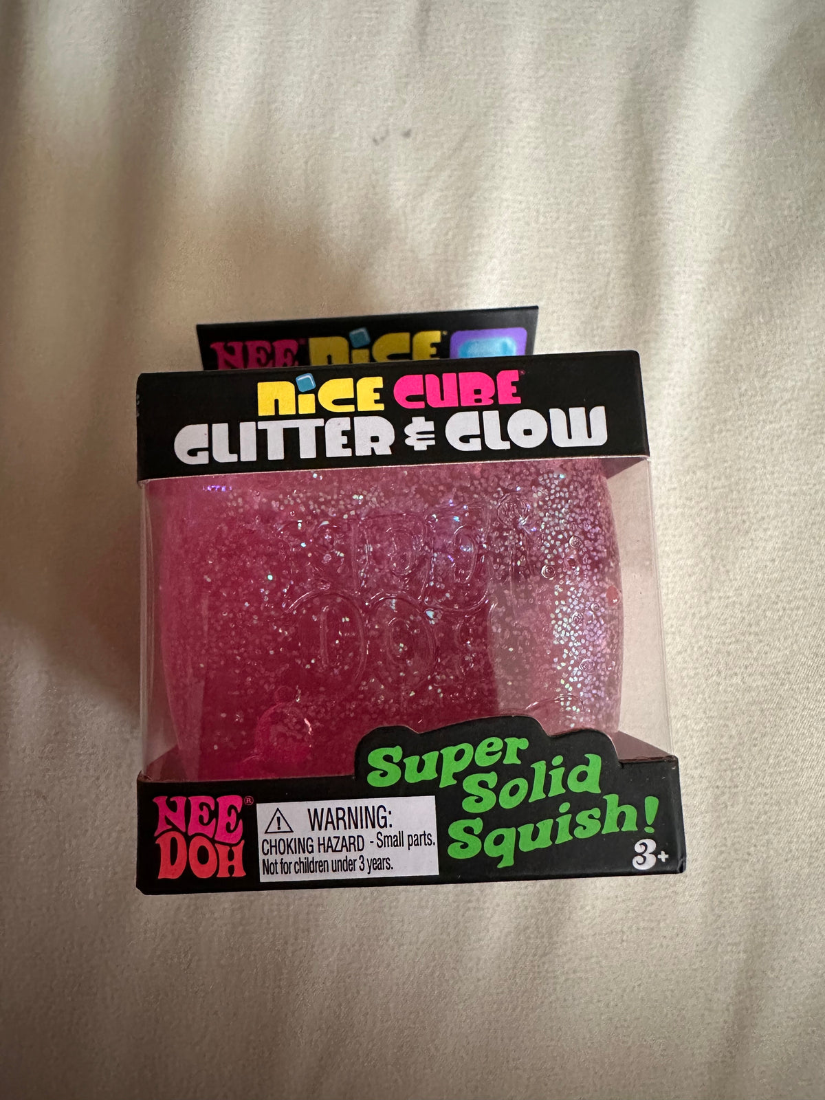 #24 authentic needoh Pink glitter and glow