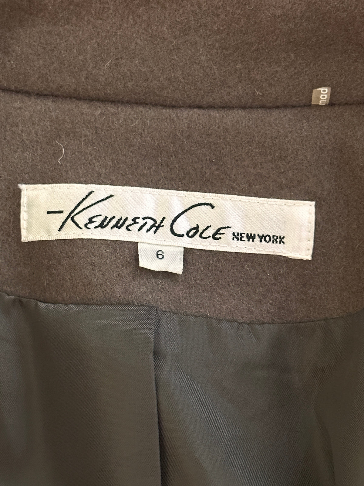 #163 Kenneth Cole Wool Jacket - size 6 - EUC (only worn once)