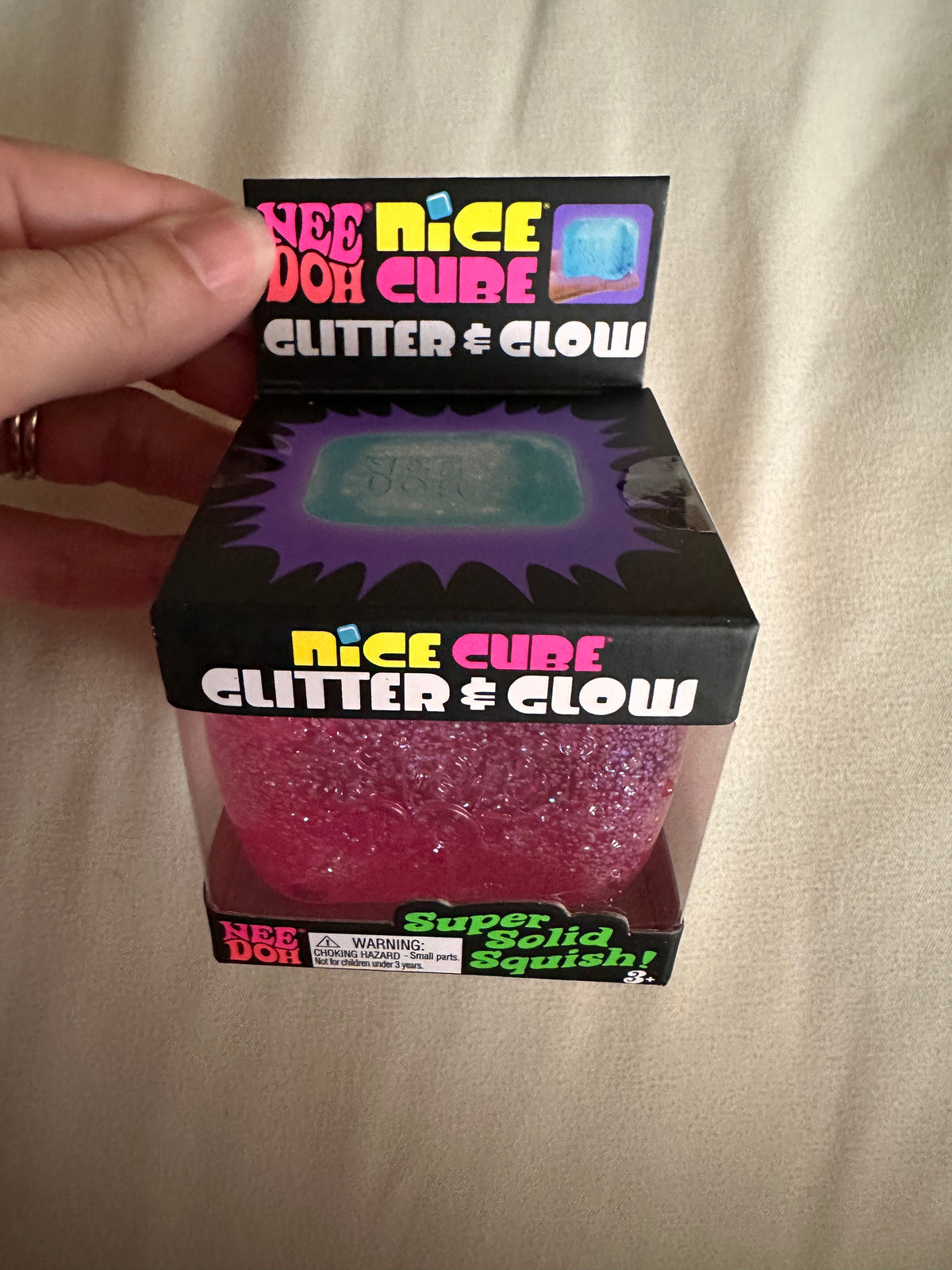 #24 authentic needoh Pink glitter and glow