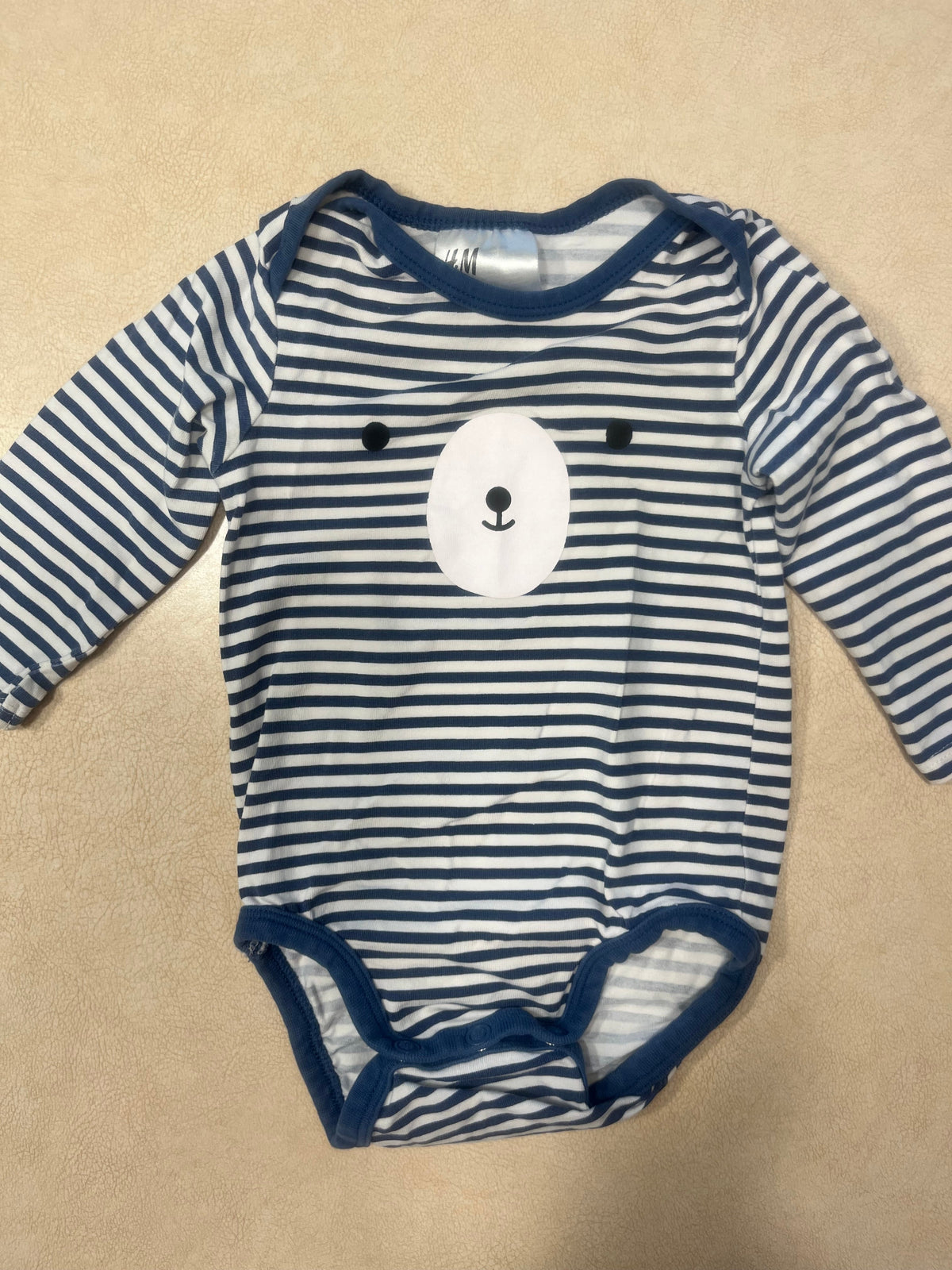 #200 H&M Bear Onesie Boys 2-4m