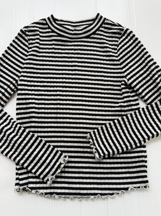 #167 Cat & Jack Girls Striped LS - M (7/8)