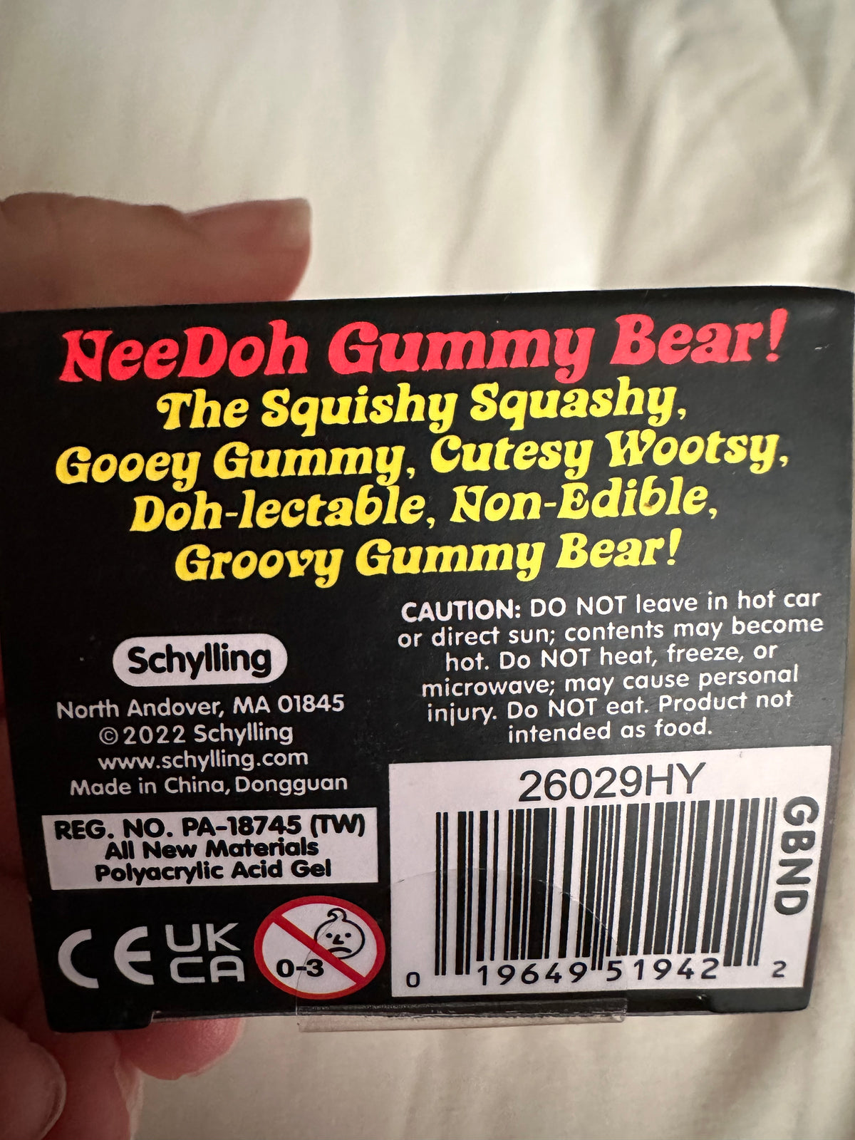 #24 authentic needoh Pink gummy bear