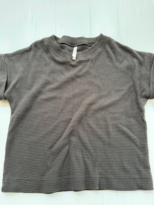 #167 Rylee & Cru Girls Waffle Tee - 8-9