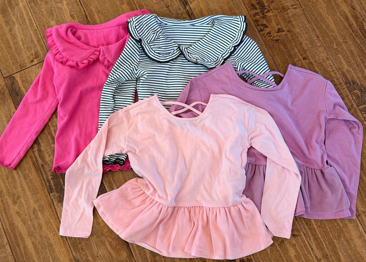 #99 girls carters long sleeve bundle size 4