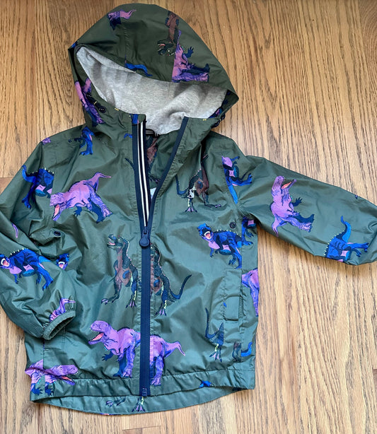 #198- Boys, Joules Dinosaur Jacket- Size 3