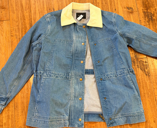 #99 women’s banana republic barn denim jacket size small