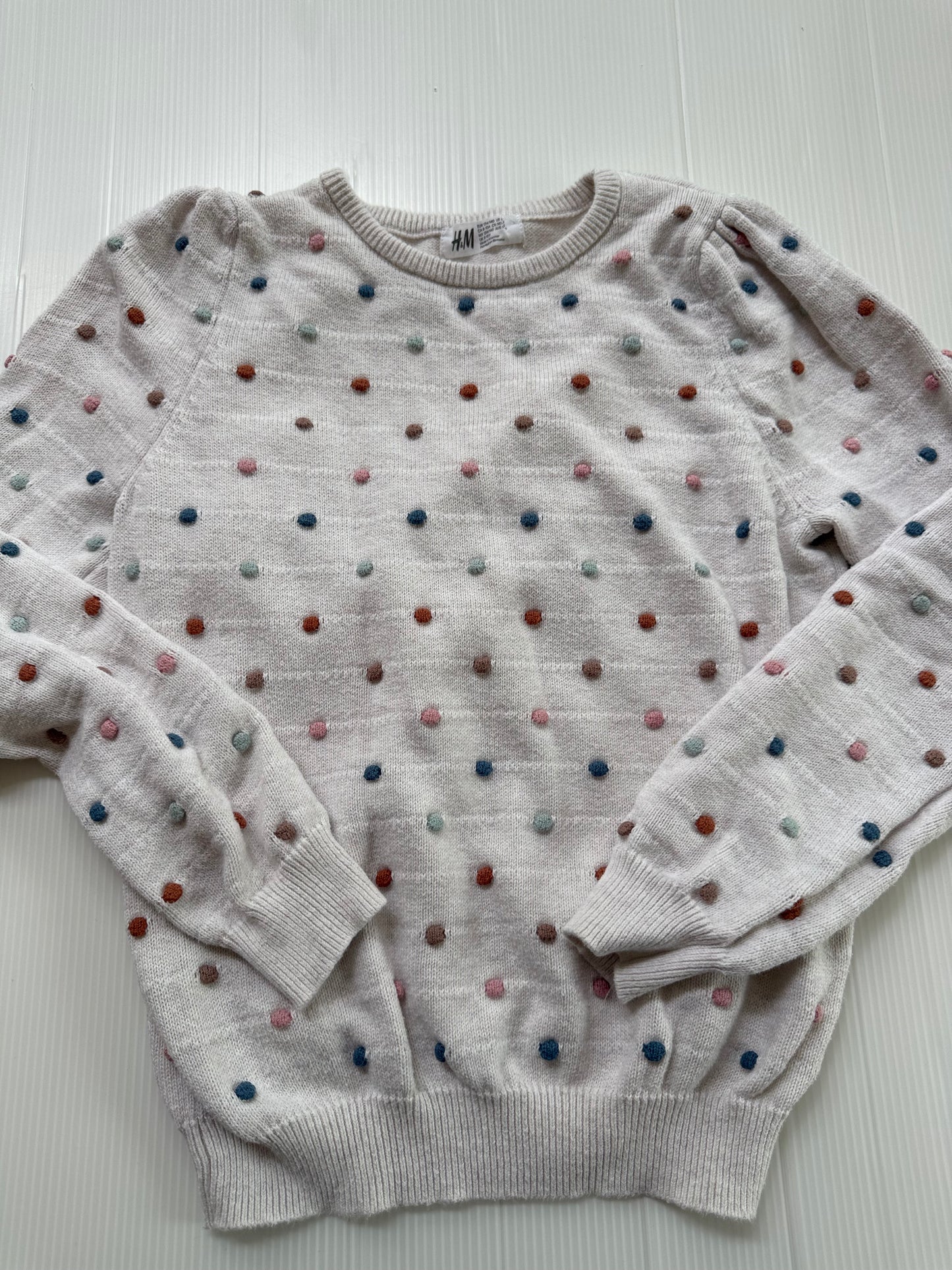 #167 H&M Girls Puff Sweater - 8/10