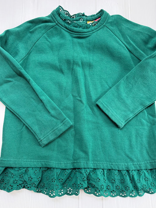 #167 Boden Girls Green Sweater Top - 9-10