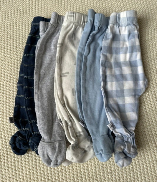 #93 Honest Baby Footie Pants Set Boys NB