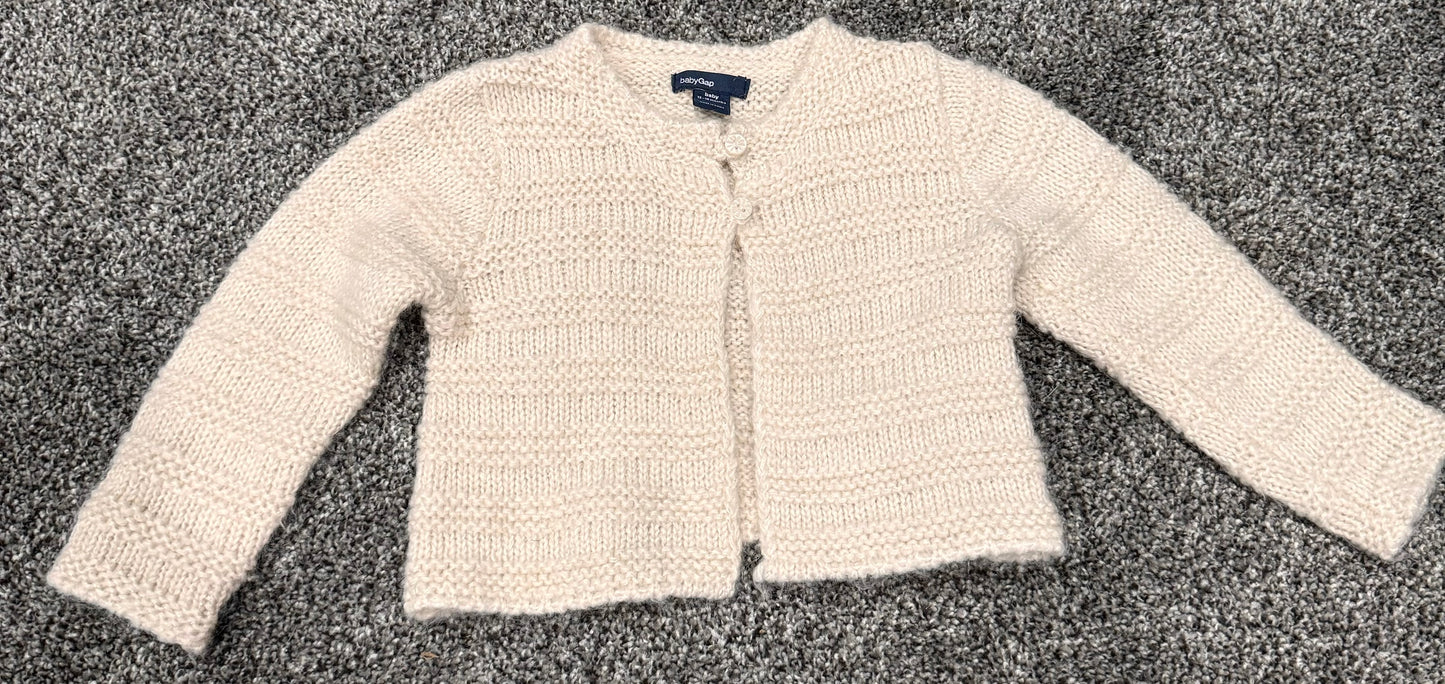 #85 EUC - Baby Gap Cardigan - Girls 12/18 Month