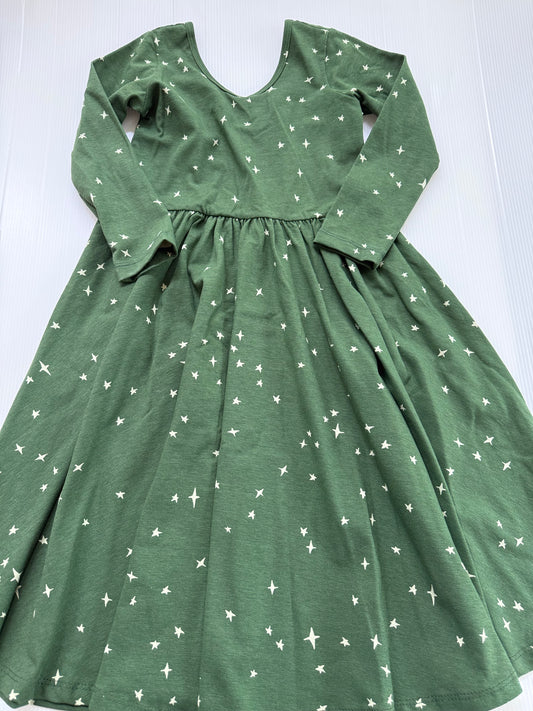 #167 Alice & Ames Girls Green Dress - 8