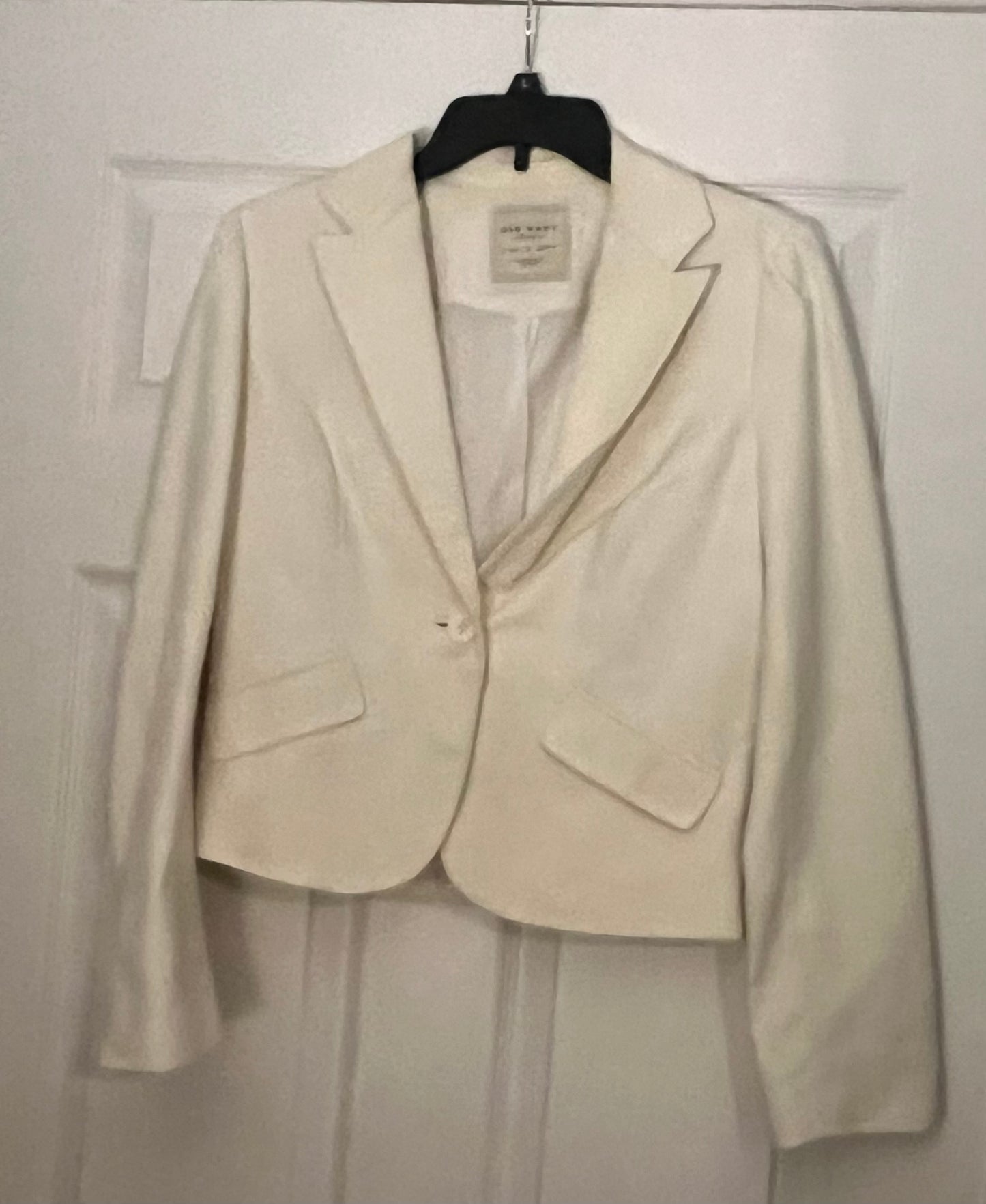 Women’s Old Navy White Blazer Size Medium VGUC