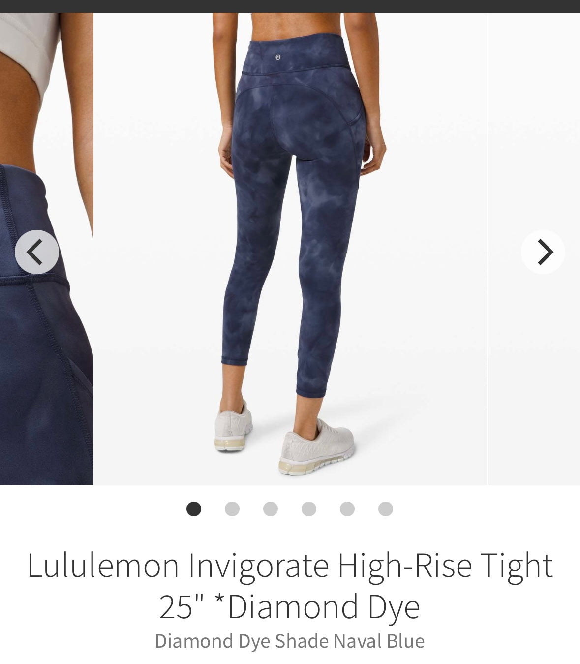 #133 Lululemon Sz 4 Invigorate High Rise Tight 25 inch Diamond Dye