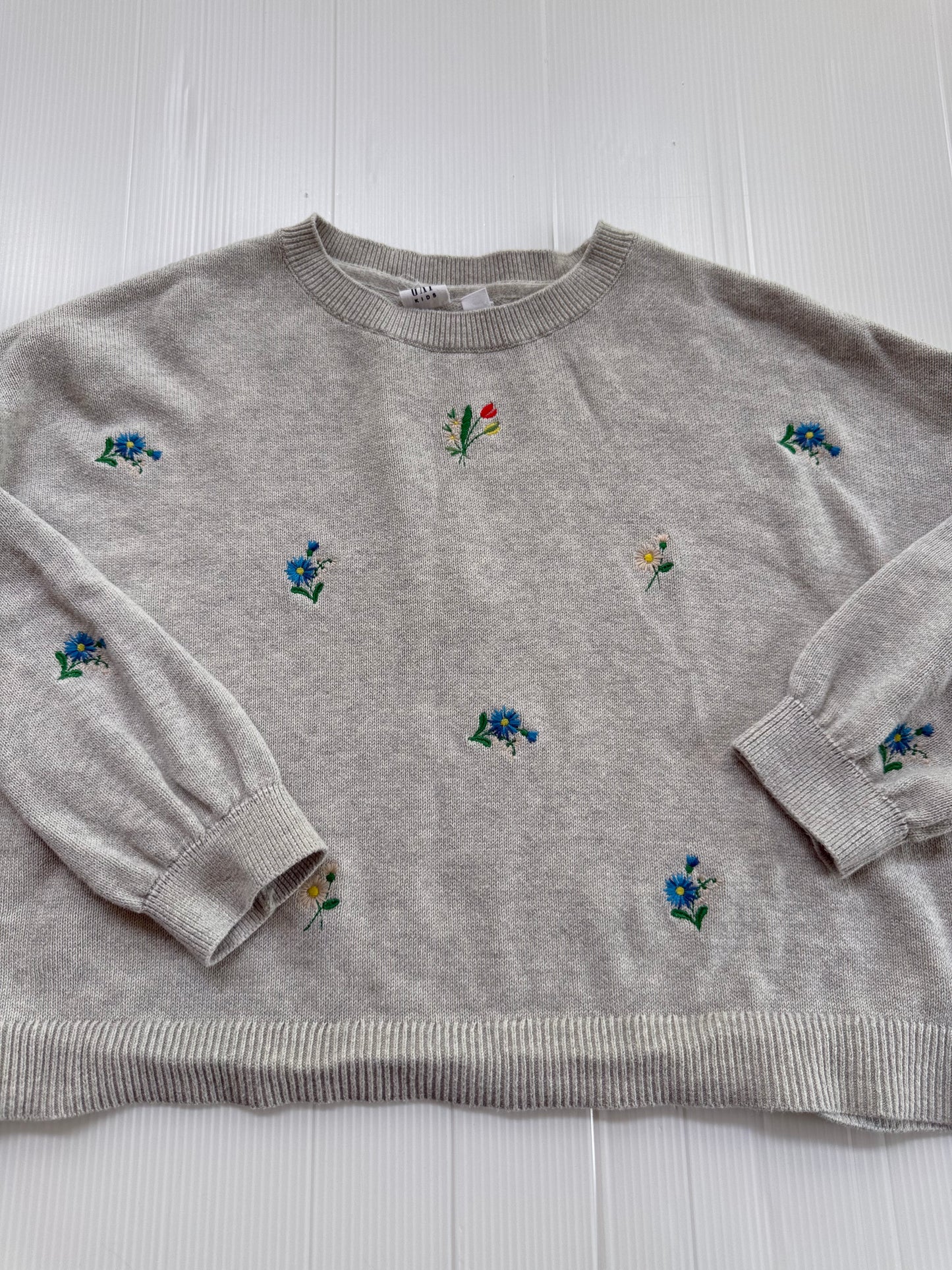 #167 Gap Girls Floral Sweater - L (10)