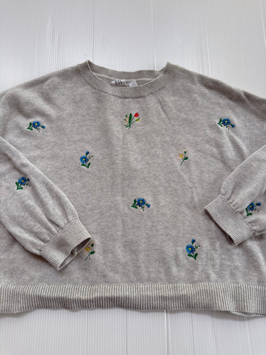 #167 Gap Girls Floral Sweater - L (10)