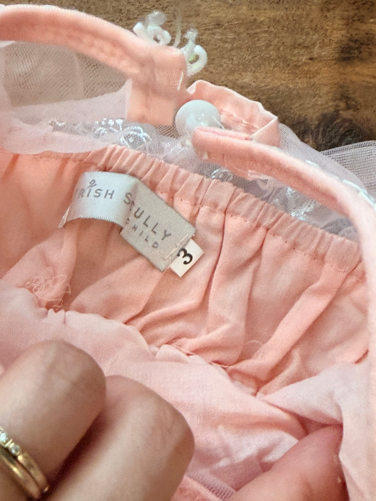 #99 Girls Trish scully pink tulle dress size 3