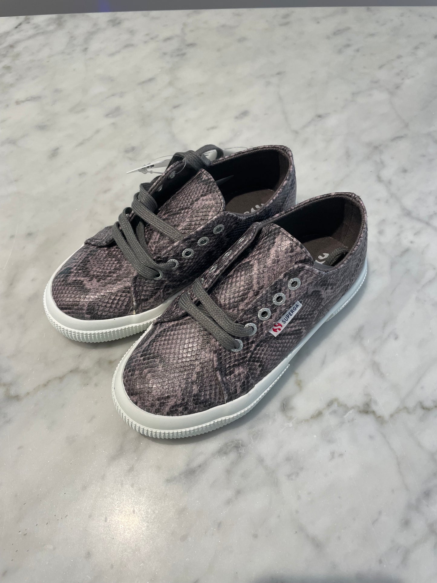 #52 - Superga Snake Embossed Sneaker, Girls, Size 12 / 29EU - NEW