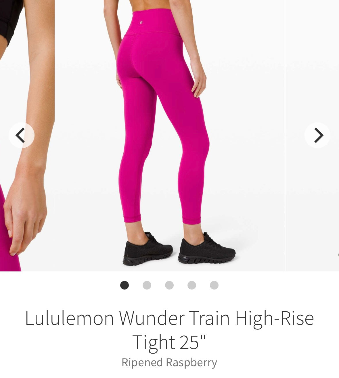 #133 Lululemon Sz 0 Wunder Train High Rise Tight 25 inch