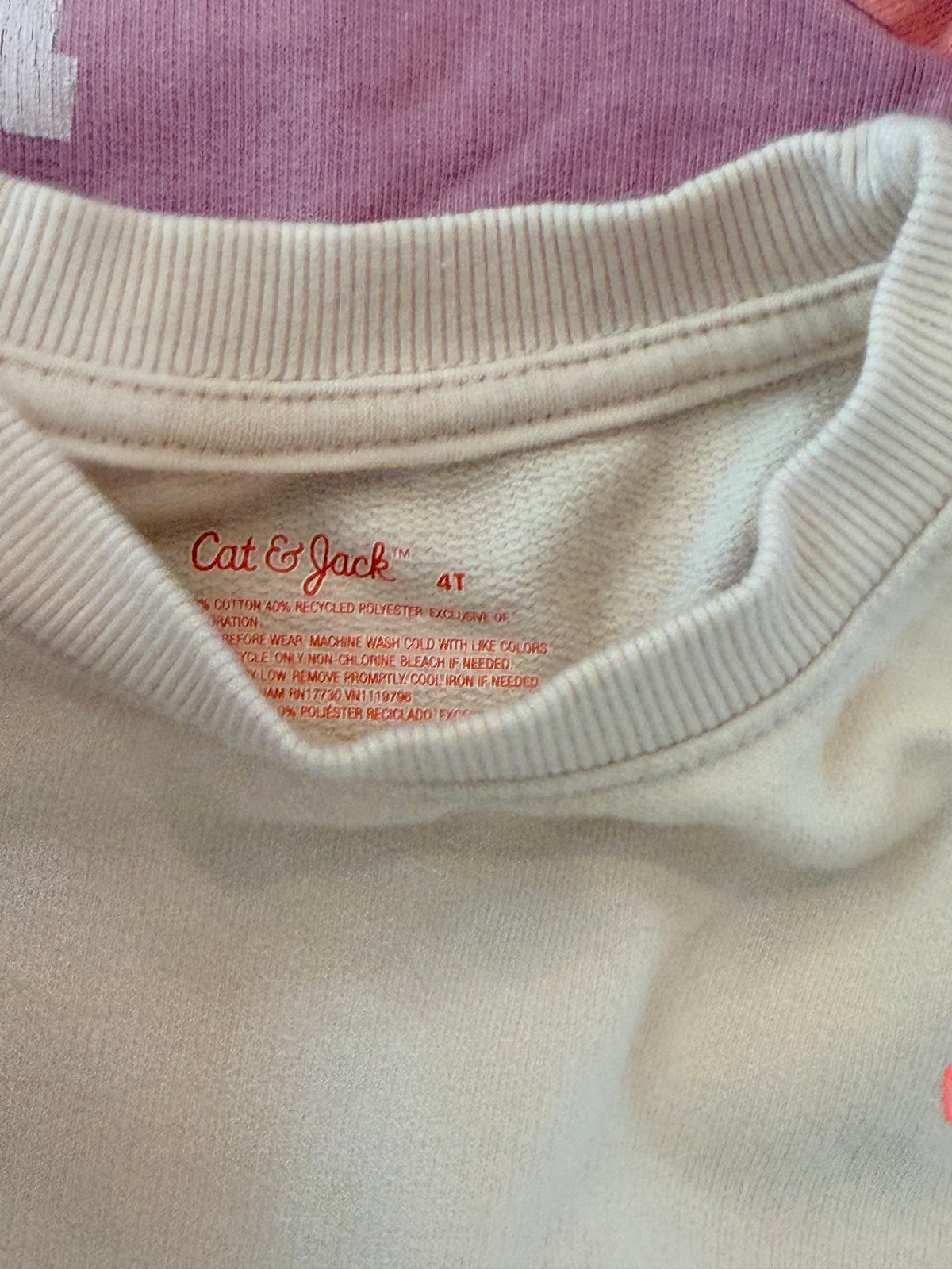 #99 Girls sissy and beige sweatshirts size 4