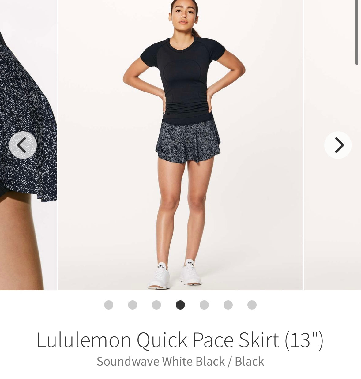 #134 Lululemon Sz 2 Quick Pace Skirt