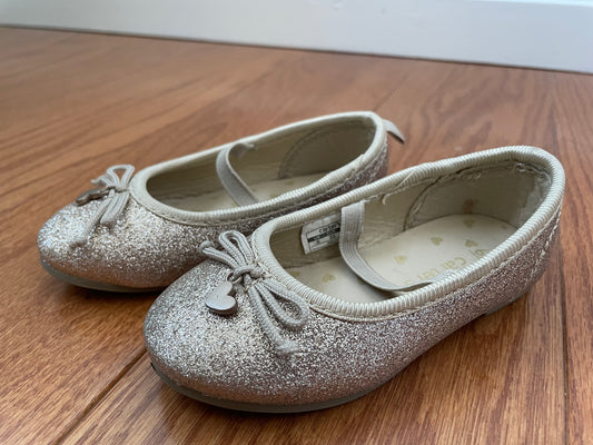 #42 Carter's Gold Flats Toddler Girls Size 6