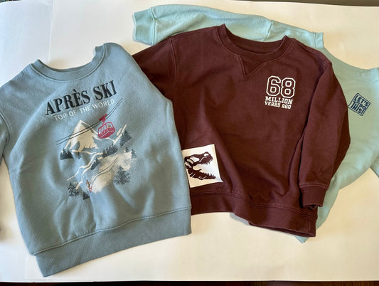 Seller 182. Cat and Jack 3T crew necks.