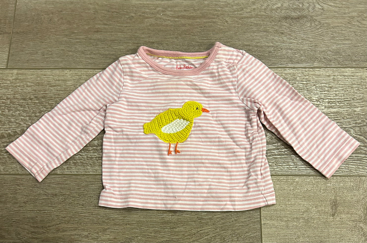 Boden 3-6m Shirt with Crochet Chick