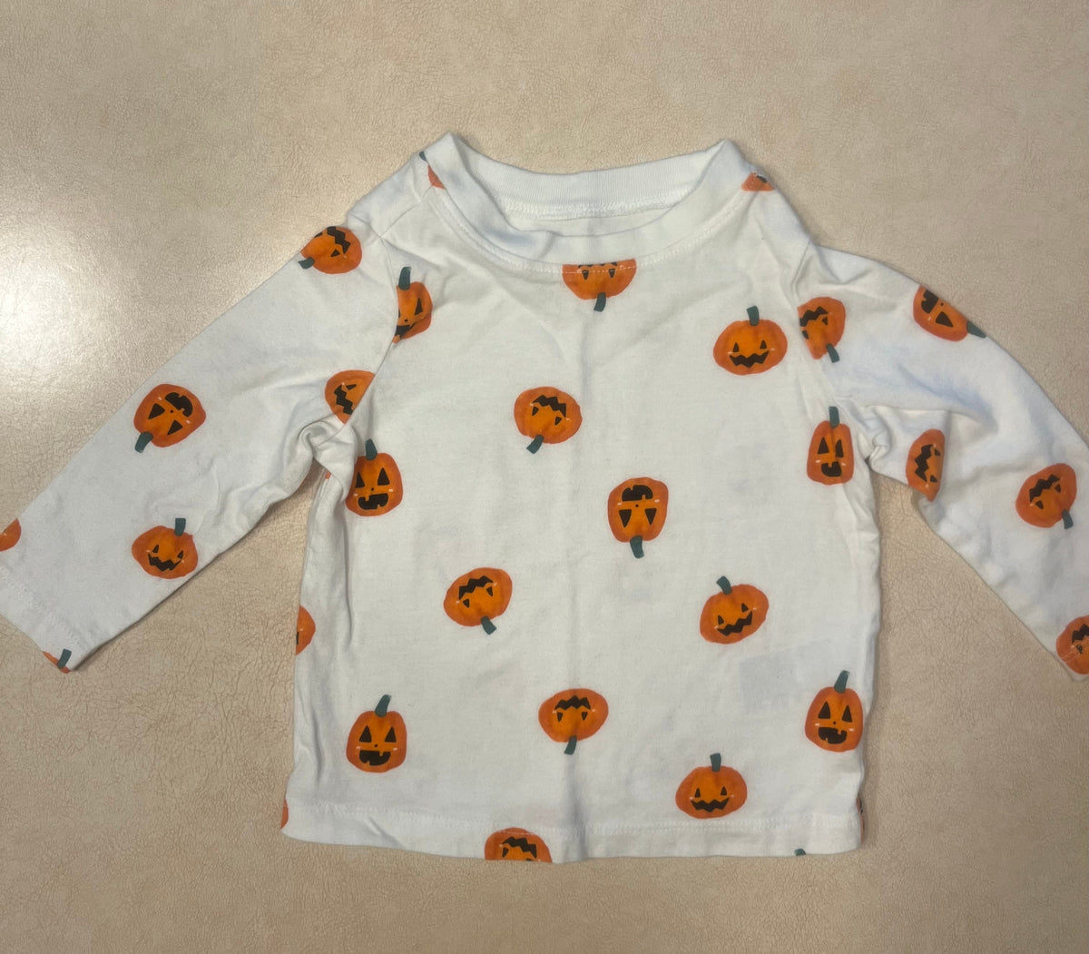 #200 Old Navy Pumpkin Shirt 12-18m