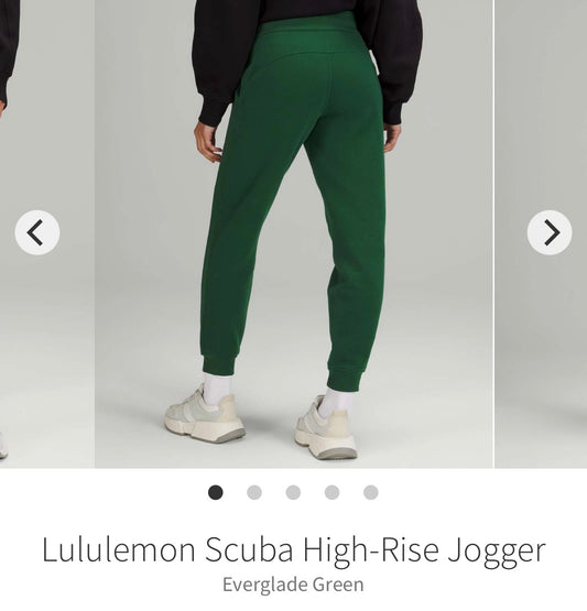 #133 Lululemon Sz 0 Scuba High Rise Jogger
