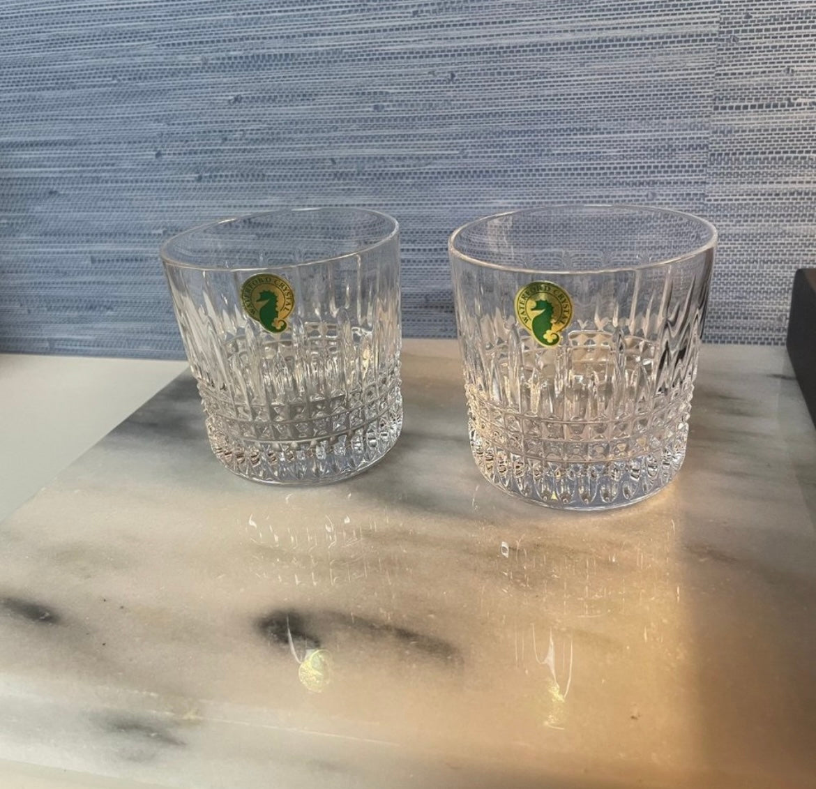 #52 - Waterford Crystal – Lismore Diamond Tumblers - Set of 2 - NIB