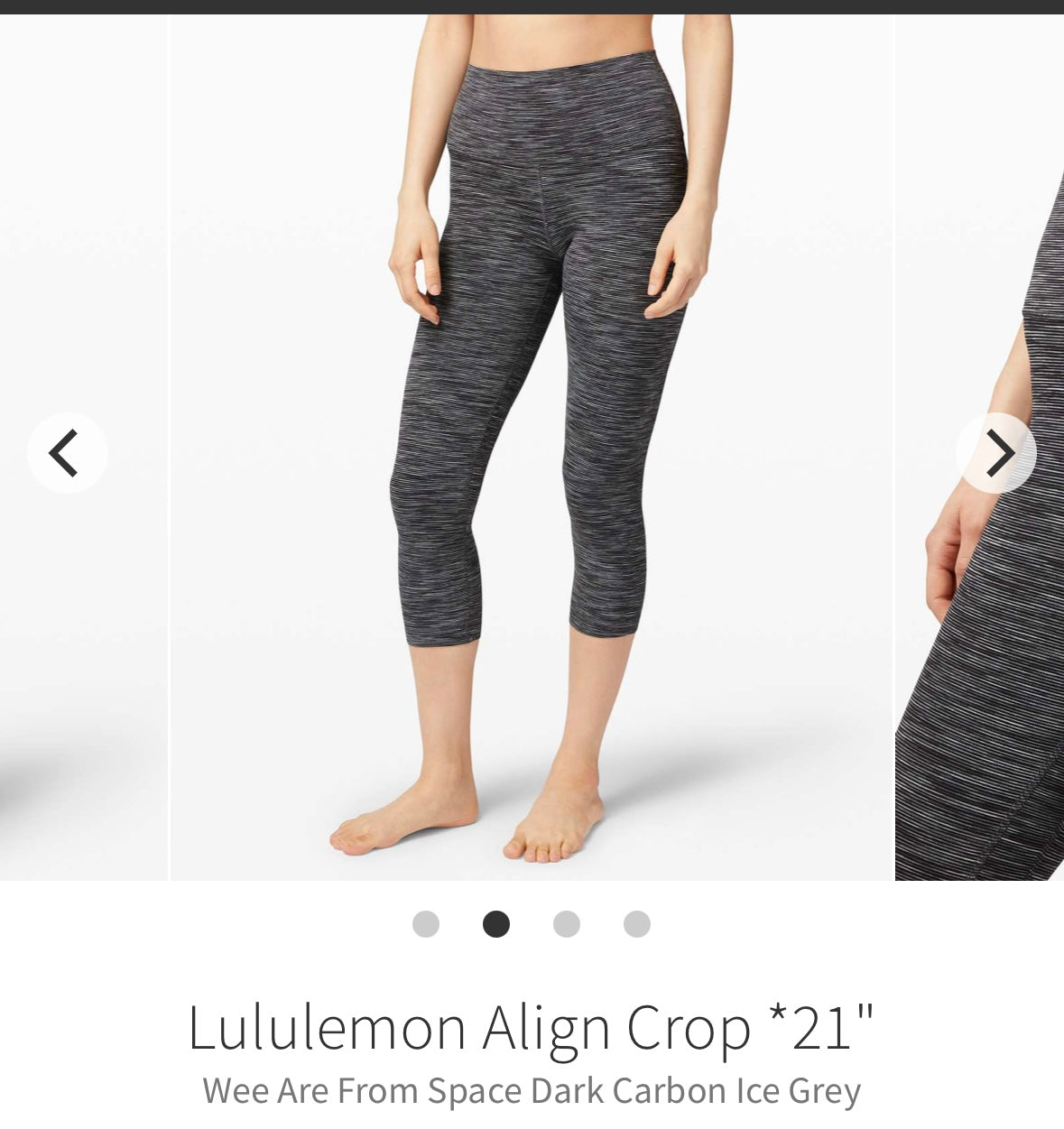 #133 Lululemon Sz 2 Align Crop 21 inch
